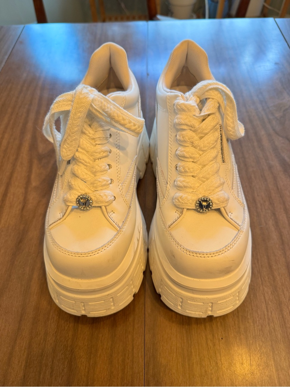 Windsor Smith White Chunky Platform Women's Sneakers
